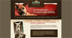 Desktop Screenshot of crowcanyonpetsitting.com